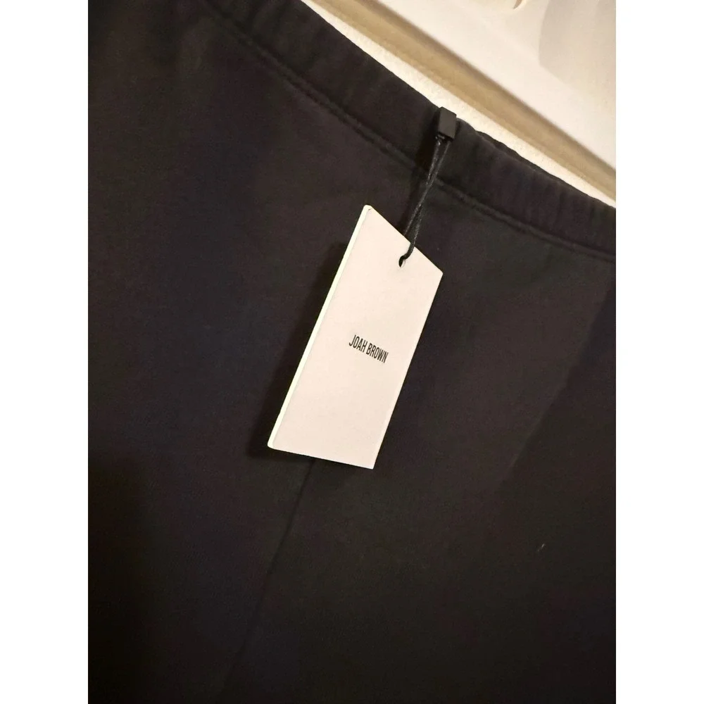 Joah Brown Fitted Sweatshorts Black Size M/L NWT $98 MSRP